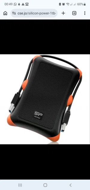 Silicon Power 1TB Armor A30 Enclosure External هارديسك حارجي افضل سعرHard Disk