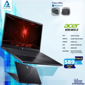 لابتوب ايسر اي 5 Laptop Acer i5 RTX3050 بافضل الاسعار
