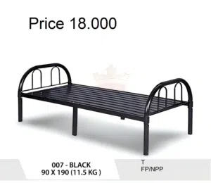 سرير فولاذي 90x190 Single Steel Bed 90x190
