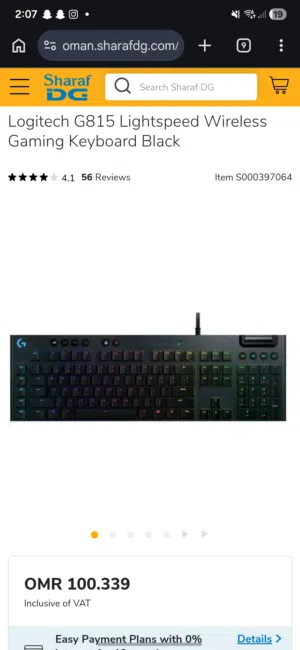 Logitech g815 open box