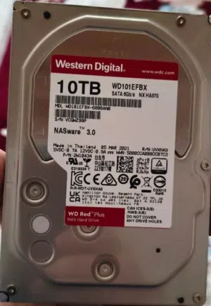 WD Red Plus 10TB Hard Disk Drive - 3.5 Inch هاردسك كبير 10 تيرا