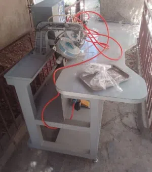 مكينة فصوص جديده  مع ماطور هواء