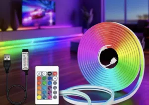 ضوء نيون ليس مستعمل لكن بدون الكرتون طويل 22قدم