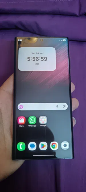 سامسونج جالاكسي S22 الترا 5G أسود مستعمل بحالة جيدة مع الكرتونة - 128 جيجابايت
