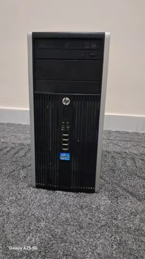 كومبيوتر للبيع مستعجل hp compac 8200 ellite حجم الكيس كبير رام 12 500 hdd شغل مكتبي معه شاشة