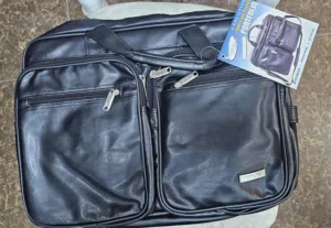 جديد شنط لابتوب جلد اسود للبيع