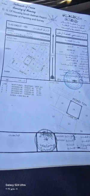 للبيع ارضي سكنيه