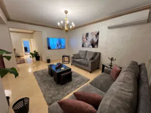 شقه مفروشه للايجار الشهري او اليومي بالمهندسين بجوار جميع الخدمات