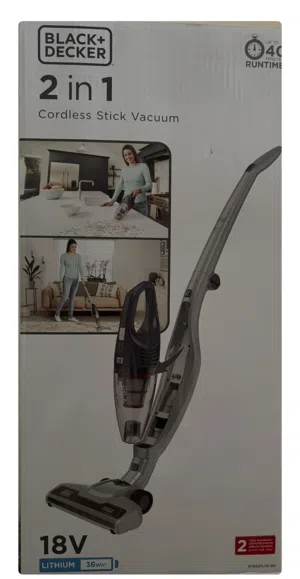 مكنسه كهربائيه للبيع جديده ماركة black and  decker حجم ممتاز و جيده للبيوت  الصغيره و سهل الحمل