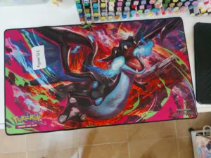 Mega Charizard X playmat and mouse pad ماوس باد جديد بوكيمون