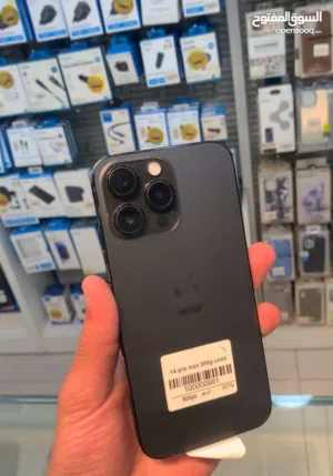 Ip 14 pro max 256g بطاريات من82-100 مكفولين كفاله خطيه