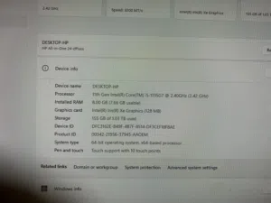 كمبيوتر مكتبي اتش بي hp all in one