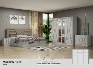 Latest modern design 2024 bedroom set