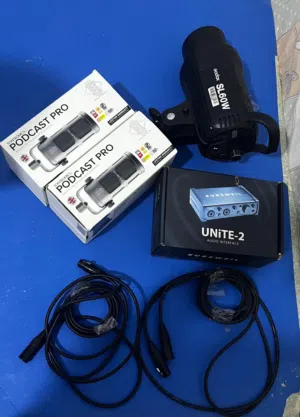 معدات استوديو تسجيل صوتي( برودكاست)