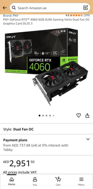 PNY GeForce RTXTM 4060 8GB XLR8