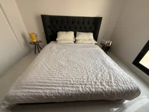 Almost a new bed with mattress 200X190