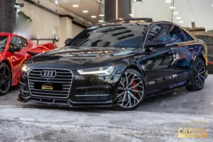Audi A6 S-line 2016 السيارة وارد الشركة و قطعت مسافة 93,000 كيلو متر فقط
