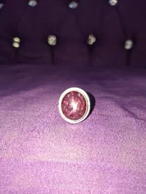 خاتم ياقو ت أحمر نجمي طبيعي غير معالج مع شهادة المختبر natural untreated star rub y stone