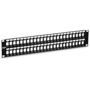 Finosel, Copper Blank, 2U 48 Port Unshielded Modular Patch Panel