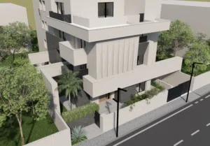 عماره مكونه من خمسه شقق تشطيب ممتاز جدا اسانير قريره من الطريق رئيسي الحشان موقع ممتاز