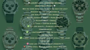 Luxury Branded Watches. AAA QUALITY. Rolex AP RM Patek Phillipe Omega Tissot Casio etc.