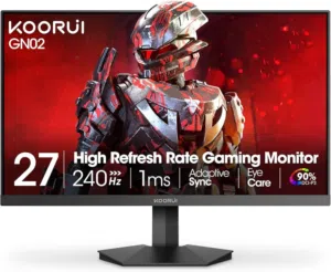 KOORUI GN02 – شاشة 27" FHD بمعدل تحديث 240Hz افضل شاشه جيمنج