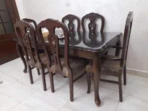 طاولة سفرة 6 مقاعد