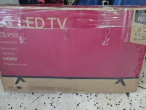 شاشه LG اصليه سمارت جديده سفار بالبكو امتعها ومعها القاعده امتعها