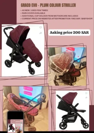 Stroller, Burgundy color