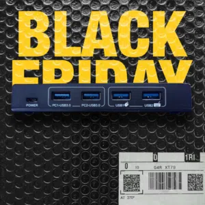 Ezcoo Kvm switch usb3.0 port 5gbps  موزع يو اس بي للكمبيوتر لتشغيل الماوس والكيبورد وغيره