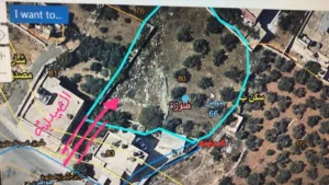 قطعة ارض مربعه الشكل في طلوزه