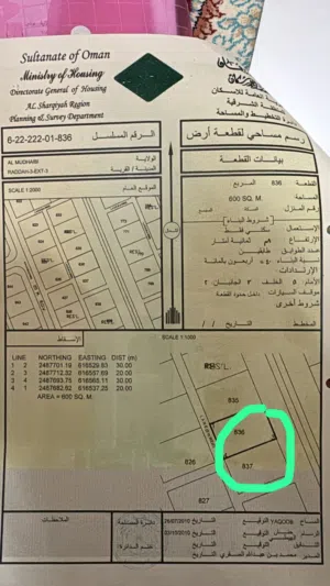 ارضين شبك مفتوحه من ثلاث جهات الموقع قرية الرده