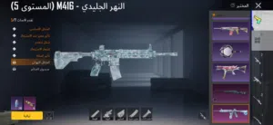 حساب ببجي ام فور الثلجي لفل5