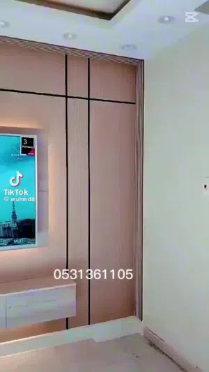 معلم تركيب بديل الشيبورد وبديل الحجر بديل الرخام بديل الخشب خلفيات شاشه جبس امبورد دهانات