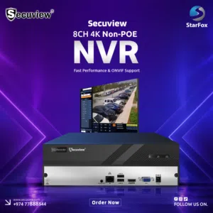 Secuview 8CH 4K Non-PoE NVR