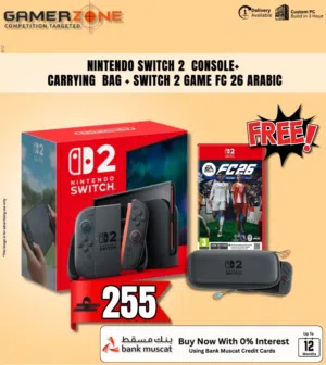 Nintendo Switch 2 +fc26+bag Bundle Offer