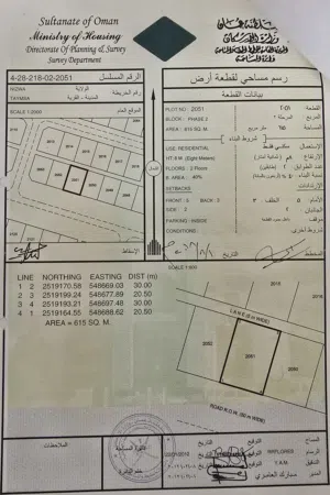 Residential Land for Sale in Al Dakhiliya Nizwa