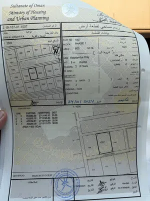 ارض سكنية مربع 107