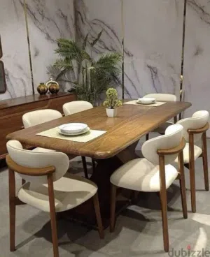 ترابيزه سفره خشب زان احمر من المصنع dining room for sale