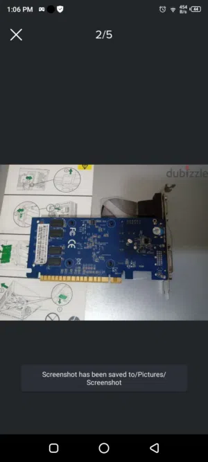 كارتين شاشة اتنين جيجا ddr3 بحالة كويسة جدا