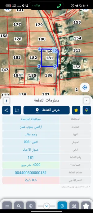 Residential Land for Sale in Amman Umm Al-Rasas