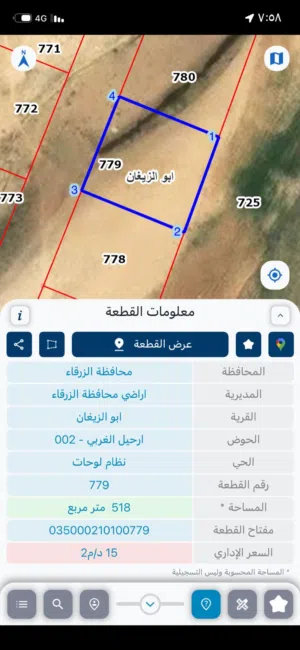 Residential Land for Sale in Zarqa Abu Al-Zighan