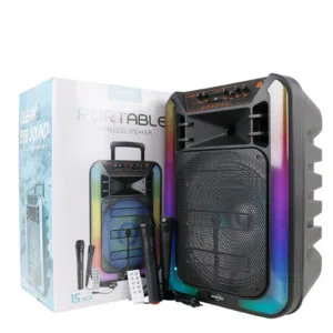 سماعة شحن 15 انش دبل مايك سلكي ولاسلكي متنقلة بسهولة  عرض لفترة محدودة