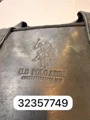 U.S. Polo Assn. Leather Laptop Bag – Black