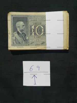 10 Italian Lira 1935. 69 Non-serial banknotes