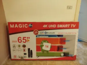 شاشة ماجيك 65 انش 4k UHD جديده وفل سمارت اندرويد للبيع بسعر ممتاز