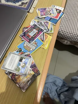 These are football cards and Pokémon card