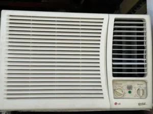 lg 2 ton window Ac for sell 50 and one midea Farig for  sell 35