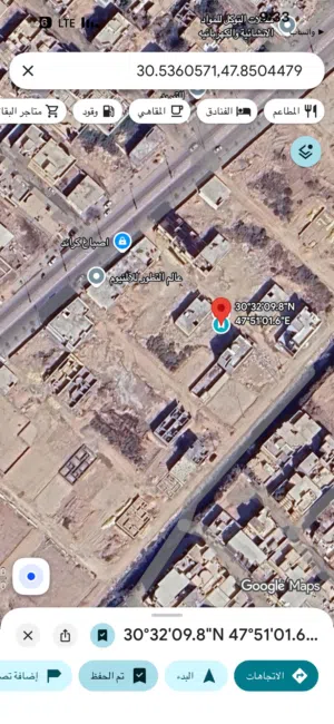 قطعة ارض للبيع في التنومة كردلان شارع الحشد