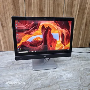 كمبيوتر مكتبي متكامل من شركة إتش بي i5 بشاشة لمس تفاعلية بدقة عالية 24 بوصة وأداء مذهل